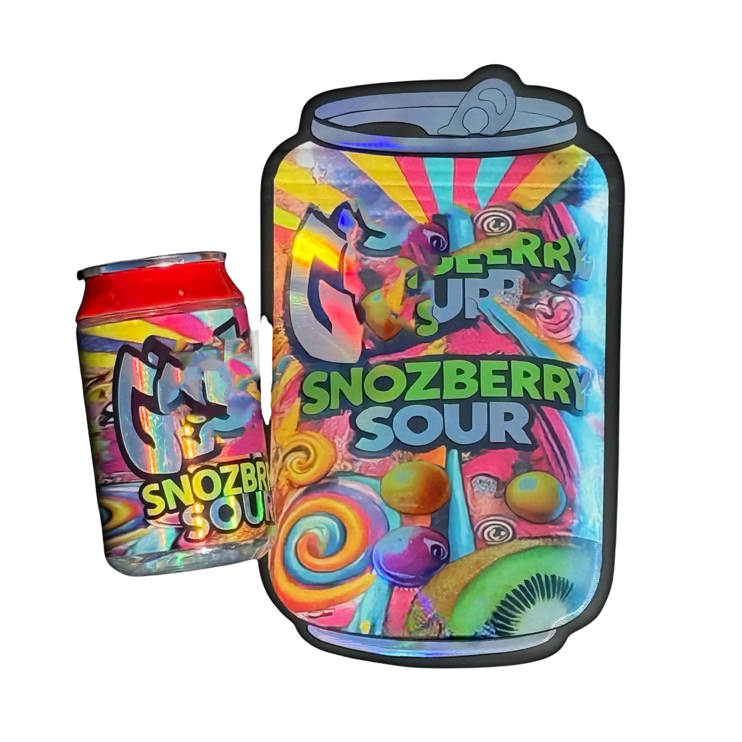 Soda Can Plastic jars with mylar bags 3.5g