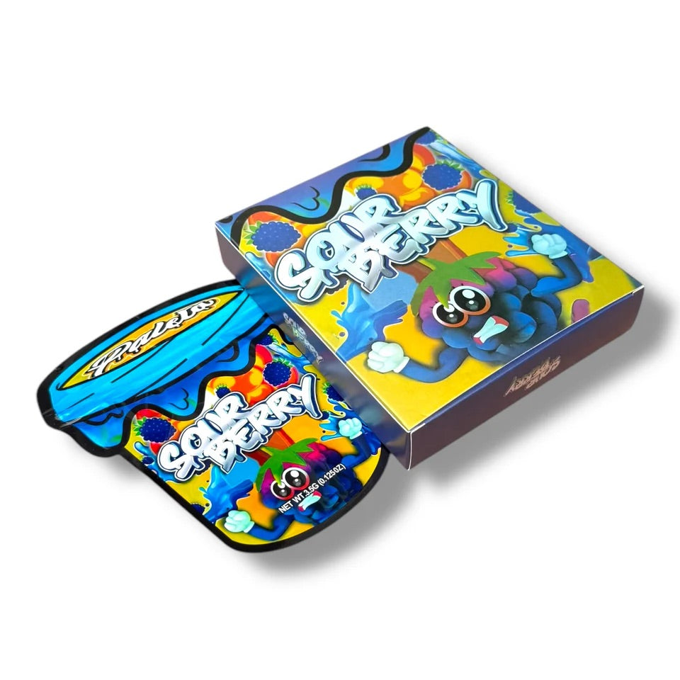 Sour Berry Mylar Bag with Box 3.5 Grams
