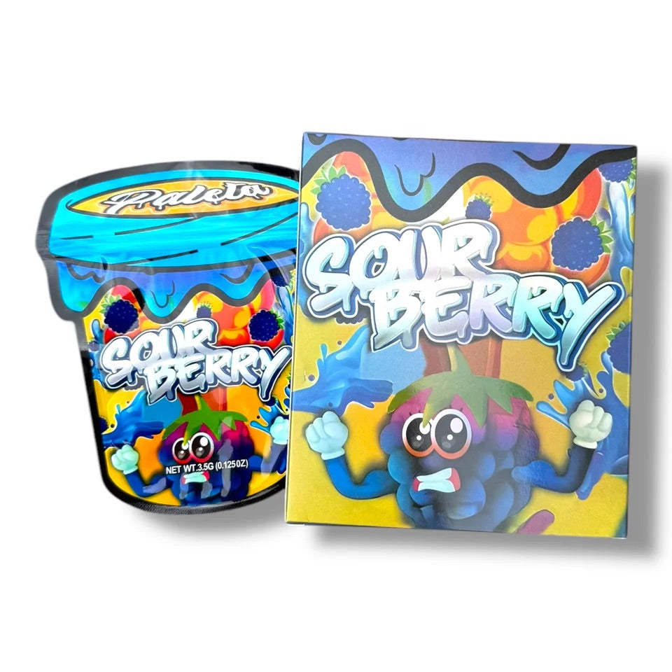 Sour Berry Mylar Bag with Box 3.5 Grams
