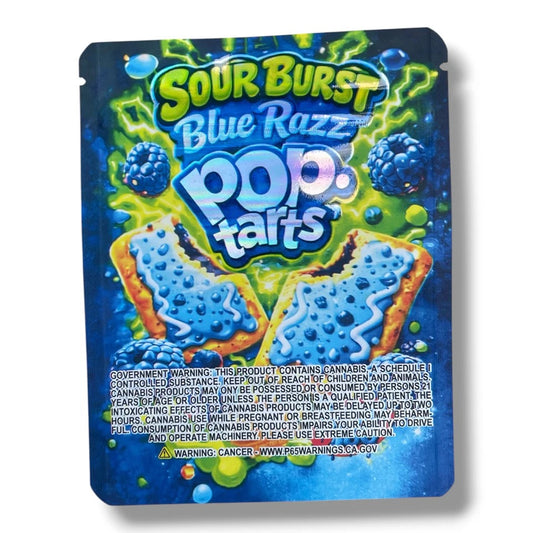 Sour Burst Blue Razz Pop Tarts Mylar Bag 3.5 G