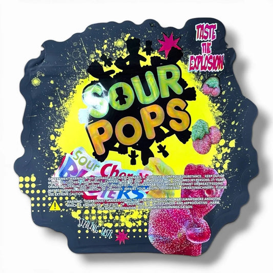 Sour Pops Sour Cherry Blasters Mylar Bag 3.5 G