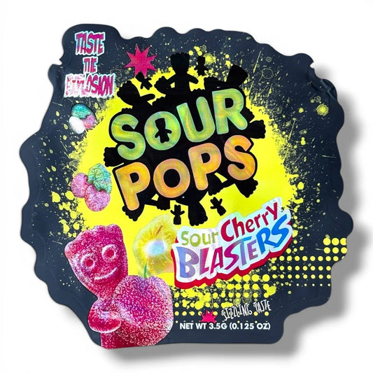 Sour Pops Sour Cherry Blasters Mylar Bag 3.5 Grams