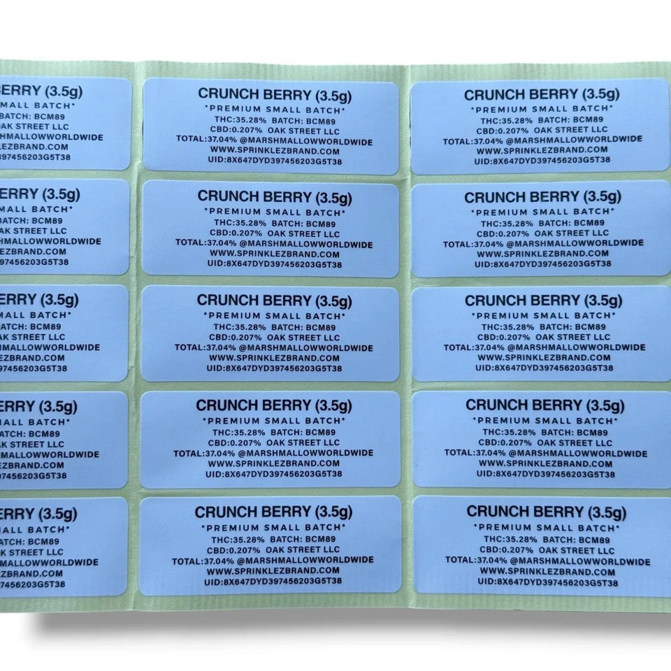Sprinkles Crunchberry Marshmallow (Soft Sticker) With Stickers and Labels Mylar Bag 3.5G