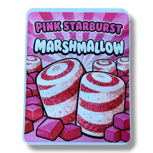 Sprinkles Pink Burst Marshmallow (Soft Sticker) With Stickers and Labels Mylar Bag 3.5 G