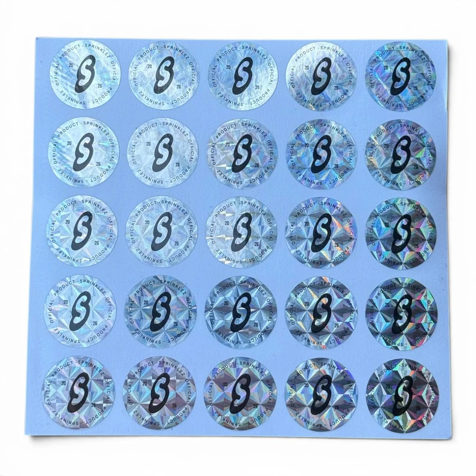 Sprinkles Popping Candy (Soft Sticker) With Stickers and Labels Mylar Bag 3.5 Gram