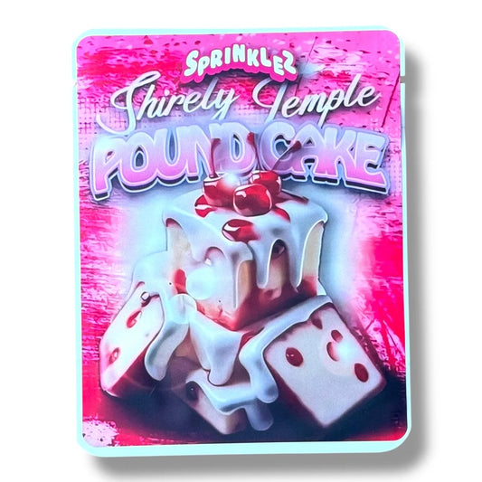 Sprinklez  Shirely Temple Poundcake   Bags 3.5G -With stickers and label 