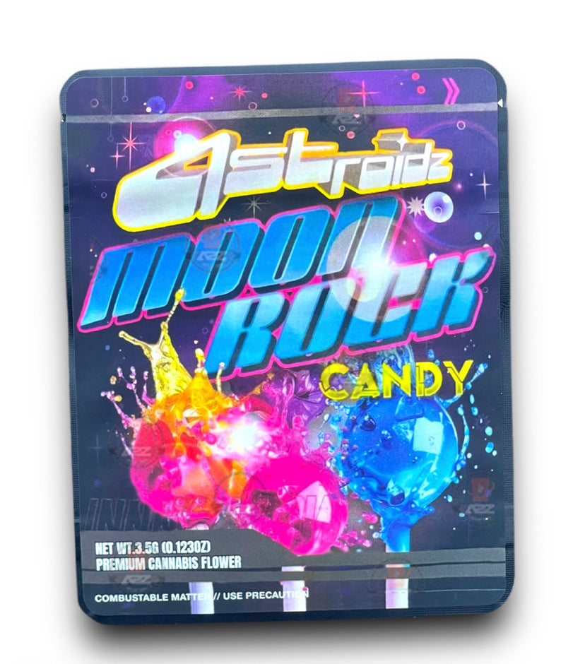 Sprinklez Astroidz Moon Rock 3.5G Mylar Bags -With stickers and label