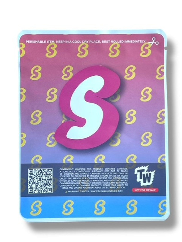 Sprinklez Confetti Cookie Cone 3.5G Mylar Bags -With stickers and labels