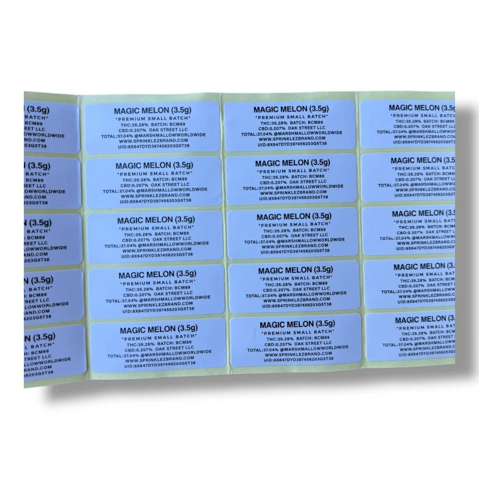 Sprinklez Magic Melon 3.5G Mylar Bags With stickers and label