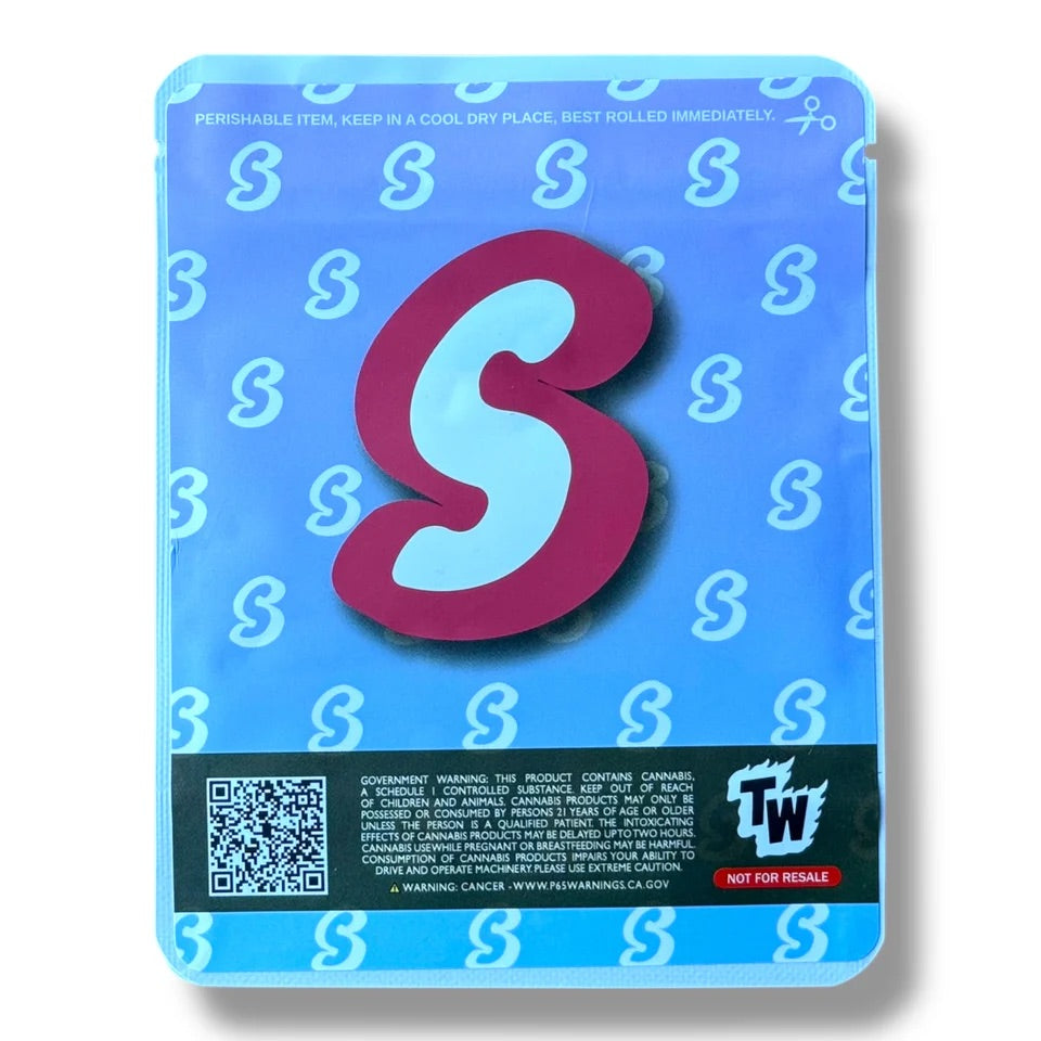 Sprinklez Monster Mash Sundae Mylar  Bags 3.5G -With stickers and label