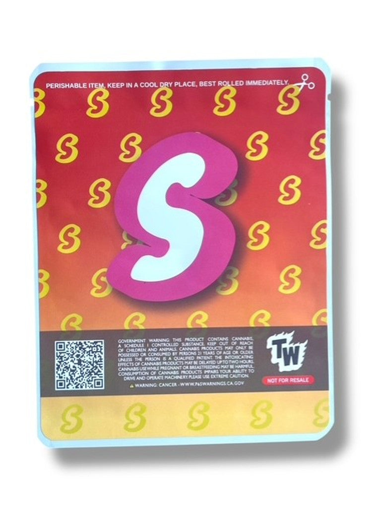 Sprinklez Peanut Butter Jelly MilkShake 3.5G Mylar Bags -With stickers and labels