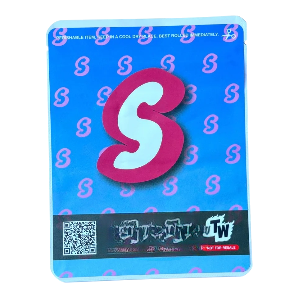 Sprinklez Sour Cherry Cobbler Mylar Bags 3.5G-With stickers and label