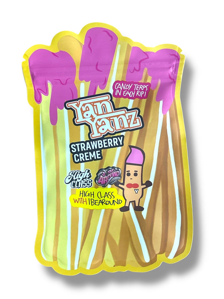 Strawberry Creme Yan Yanz Exotic 3.5gram Cup and Bag
