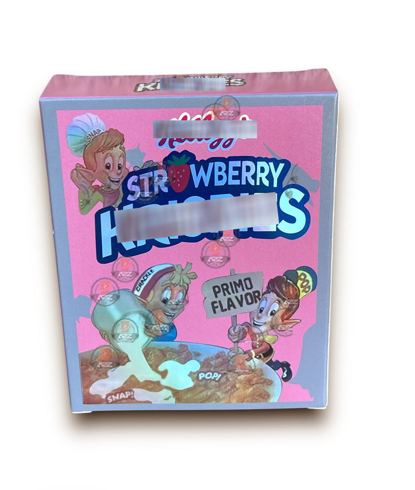 Strawberry Mylar Bags with Boxes 3.5g Box Packaging Holographic