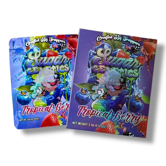 Sugar Genetics Tropical Berry Mylar Bag with Box 3.5 Grams
