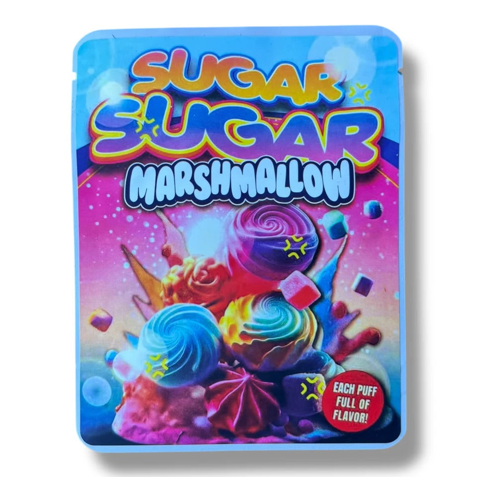 Sprinklez Sugar Sugar Marshmallow 3.5G Mylar Bags -With stickers and label