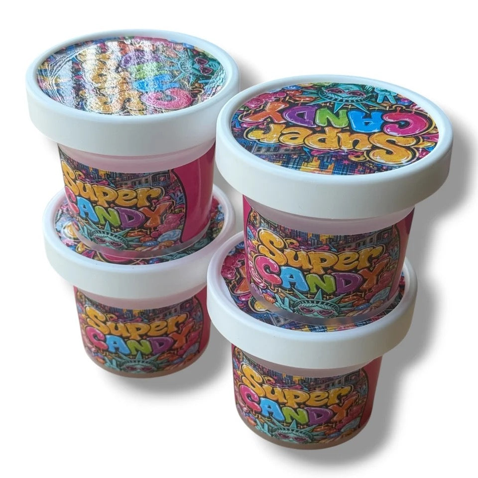 Super Candy Ice Cream Jars Plastic Container 3.5 G