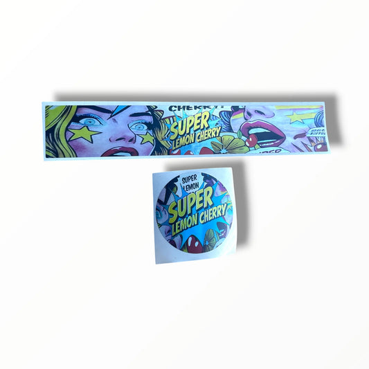 Super Lemon Cherry  3.5g Glass Jar Holographic Labeling/Stickers Only
