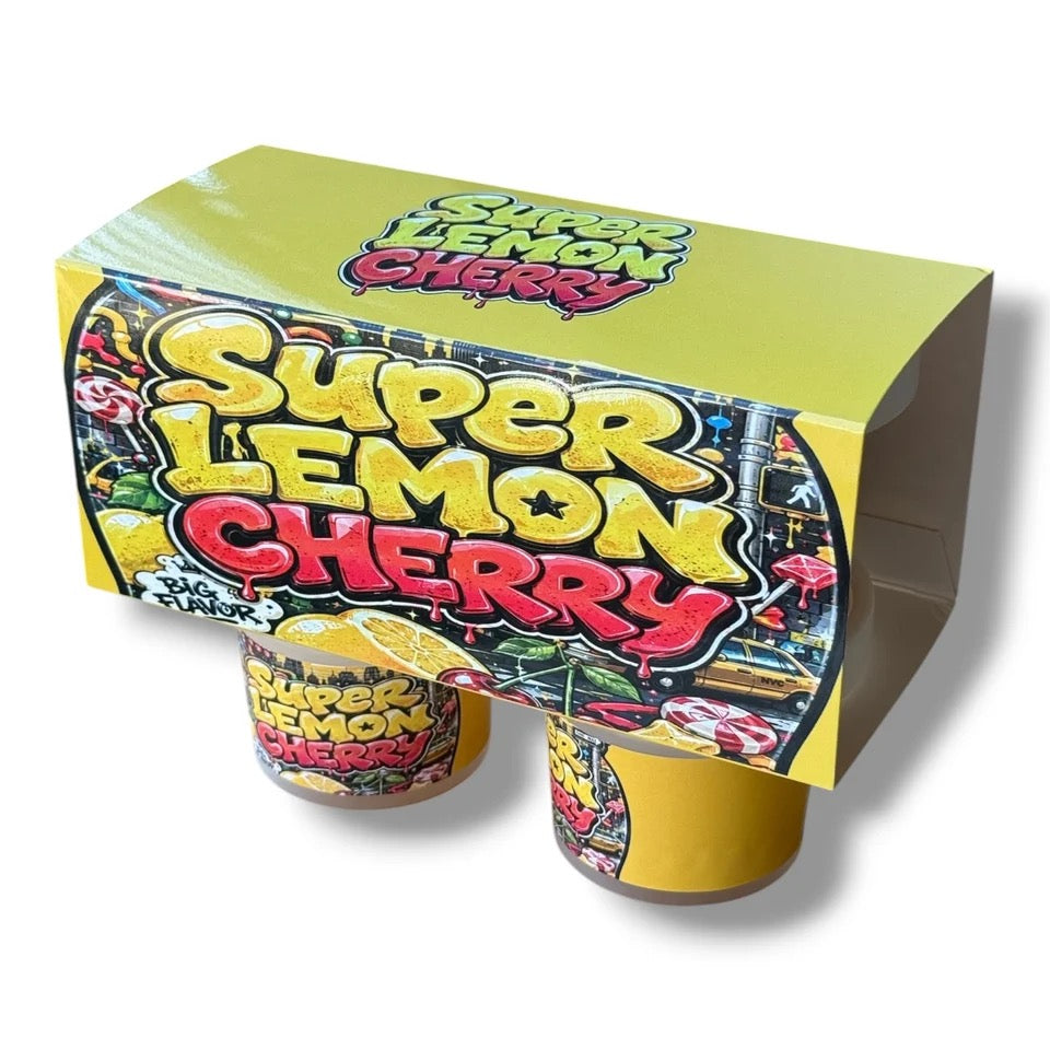 Super Lemon Cherry Ice Cream Jars Plastic Container 3.5 Grams