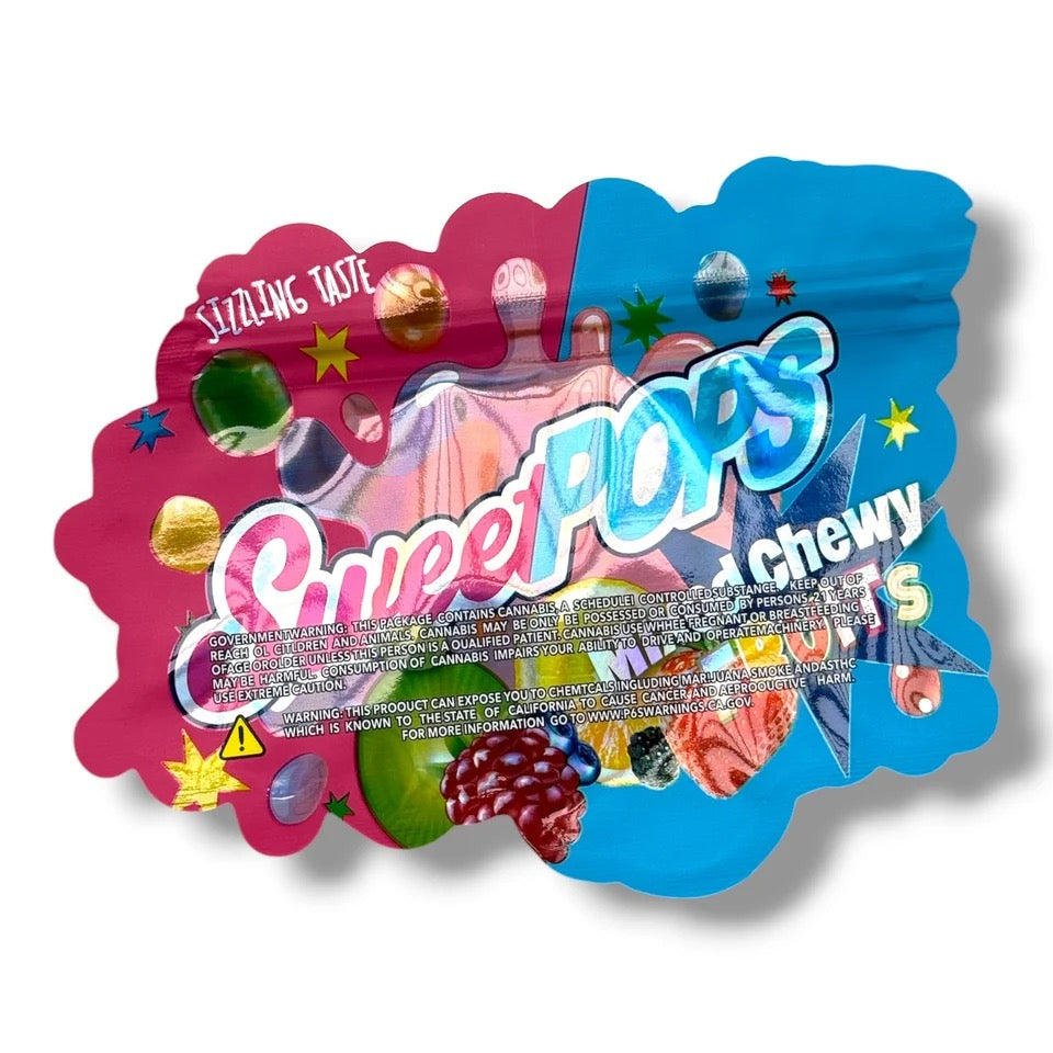 Sweet Pops Mixed Chewy Fruits Mylar Bag 3.5 G