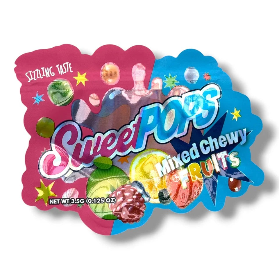 Sweet Pops Mixed Chewy Fruits Mylar Bag 3.5 Grams