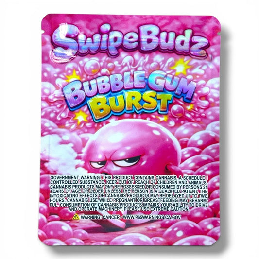 Swipe Budz Bubble Gum Burst Mylar Bag 3.5 G