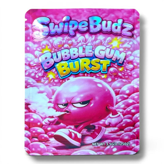 Swipe Budz Bubble Gum Burst Mylar Bag 3.5 Grams