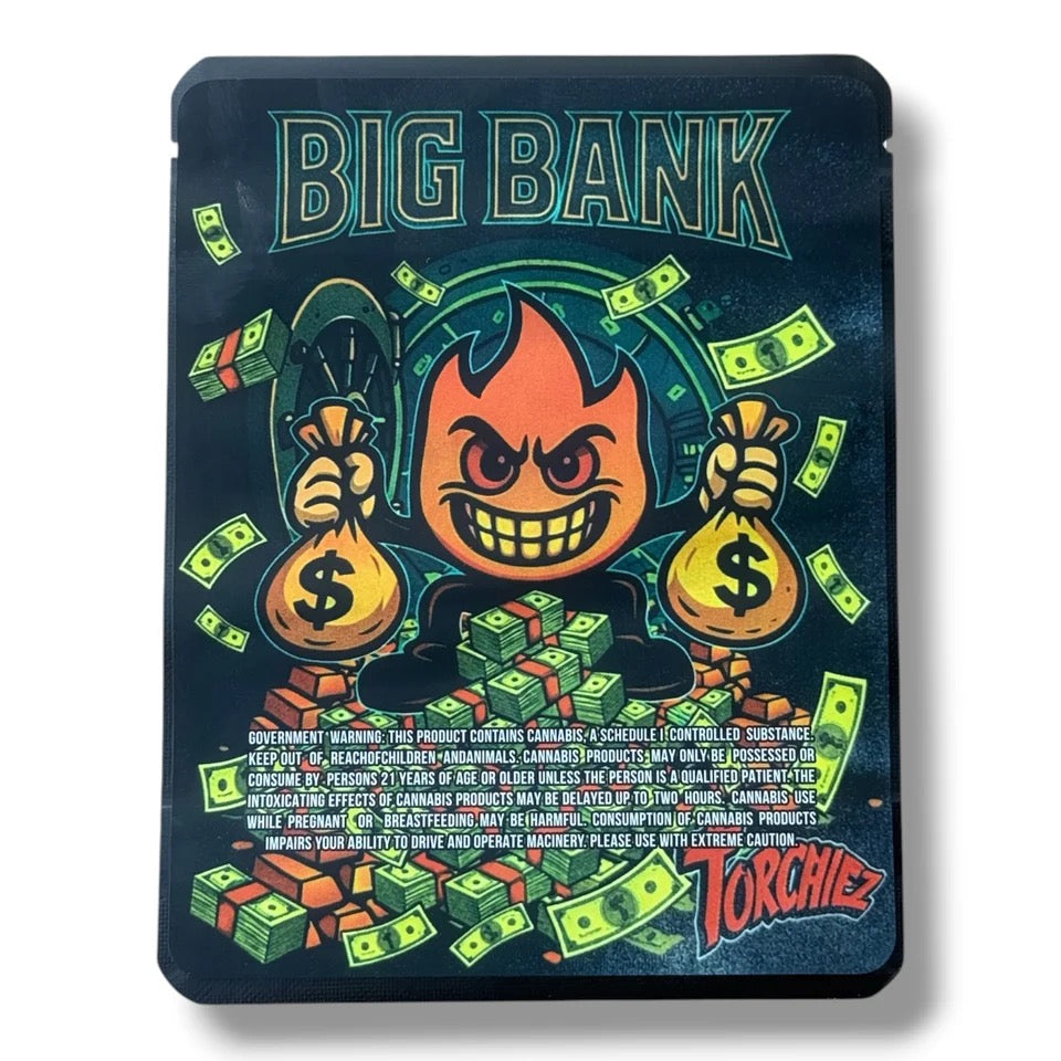Torchiez Big Bank (Soft Sticker) Mylar Bag 3.5 G