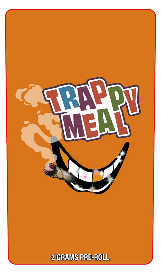 Trappy Meal 2 Gram Pre-Roll Holographic Labeling/Stickers Only