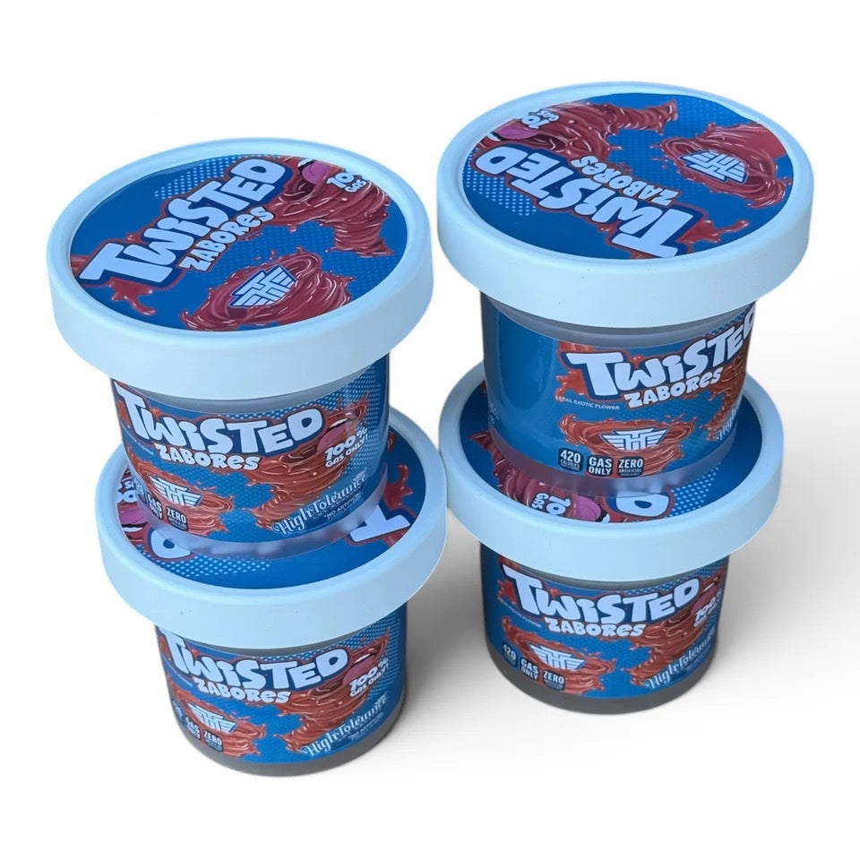 Twisted Zabores Ice Cream Jars Plastic Container 