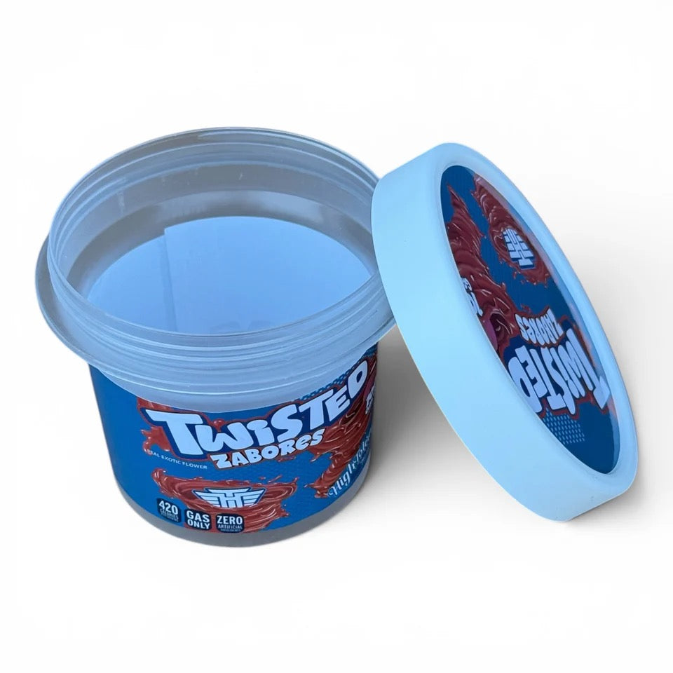 Twisted Zabores Ice Cream Jars Plastic Container 3.5 G