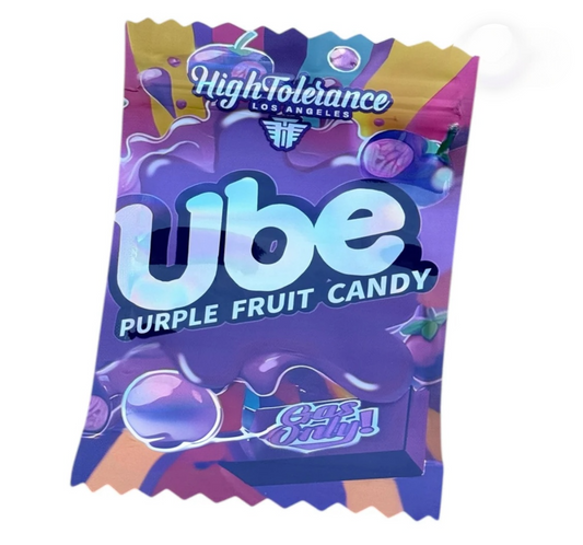 Ube Purple Fruit Candy Mylar Bag with Box 3.5 Gram