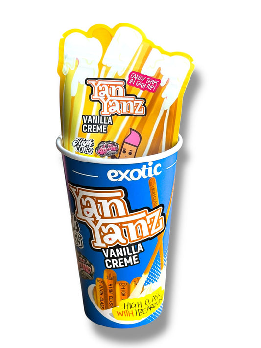 Vanilla Creme Yan Yanz Exotic 3.5g Cup and Bag