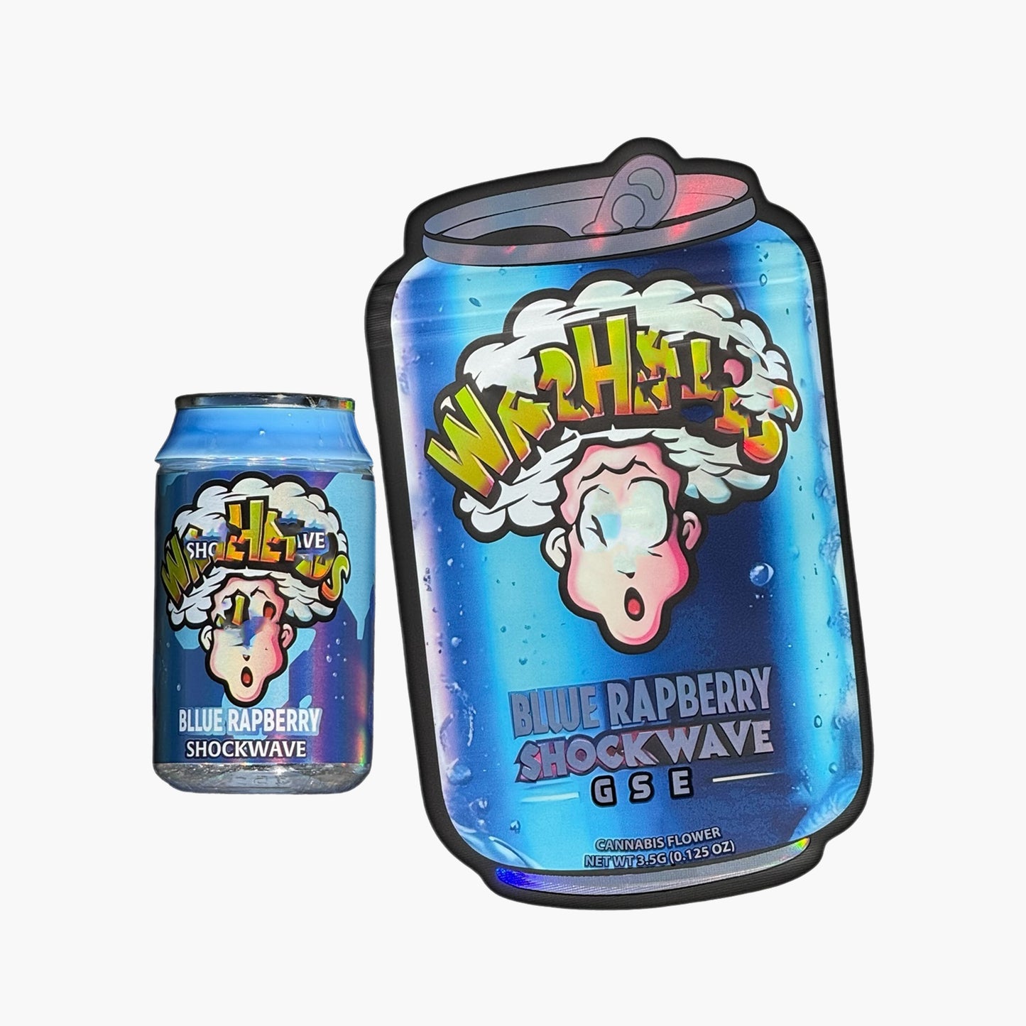 Soda Can Plastic jars with mylar bags 3.5g