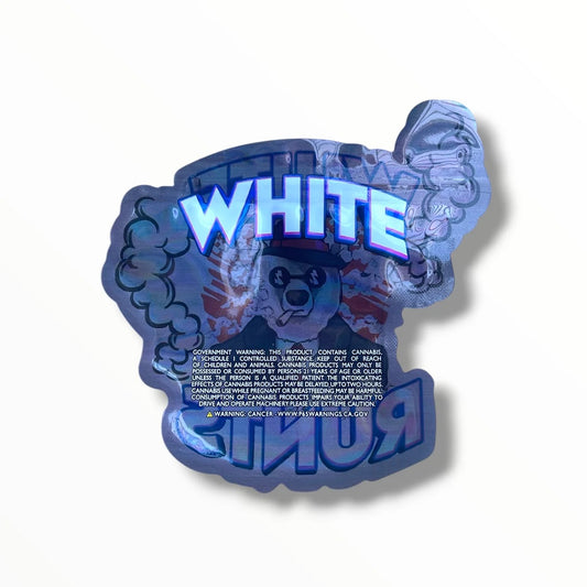 WHITE RUNTZ MYLAR BAGS 3.5 G
