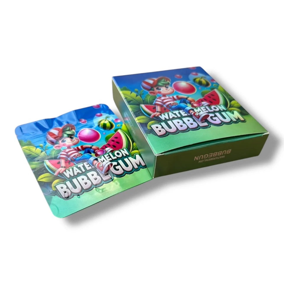 Watermelon Bubblegum Mylar Bag with Box 3.5 Grams