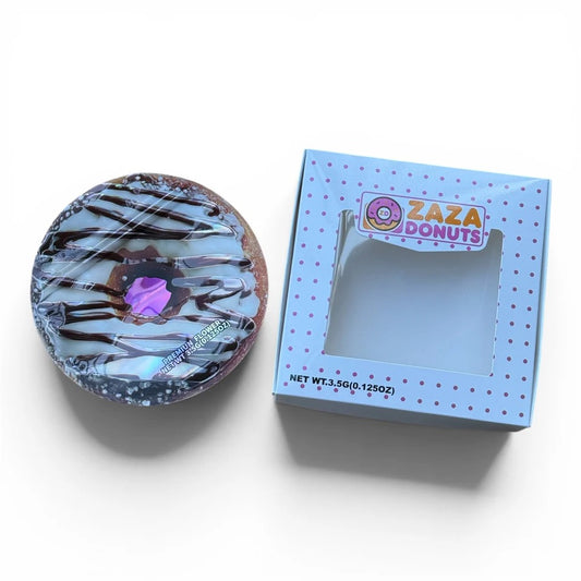 ZAZA DONUTS MYLAR BAGS WITH BOXES 3.5G BOX