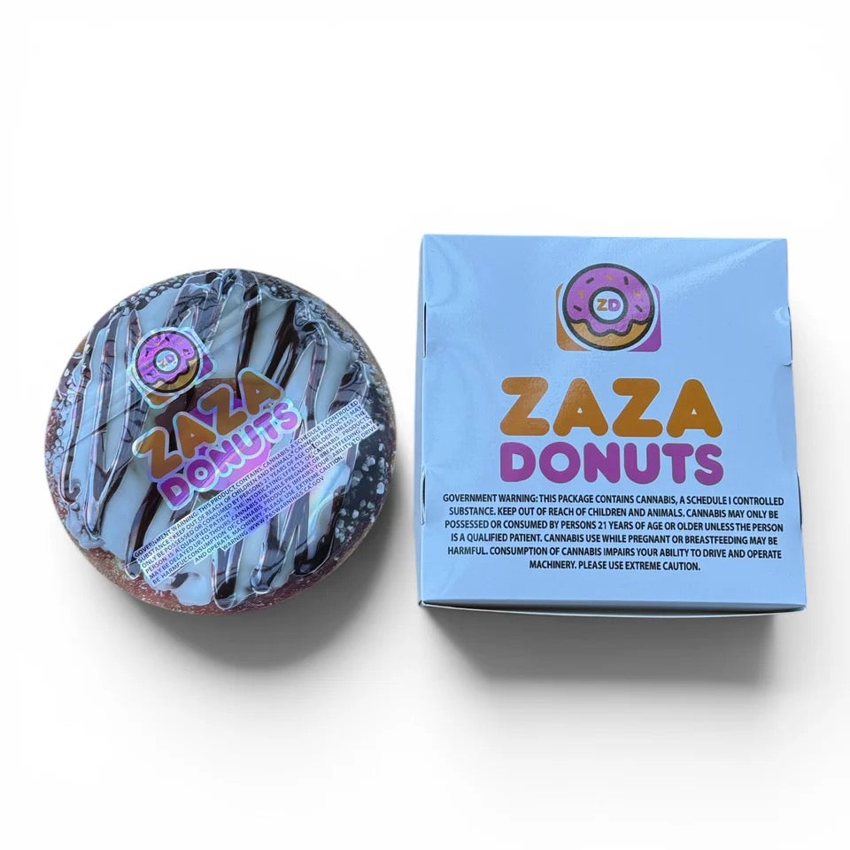 ZAZA DONUTS MYLAR BAGS WITH BOXES 3.5Gram BOX