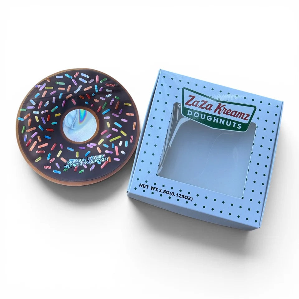 ZAZA KREAMZ DOUGHNUTS SPRINKLEZ MYLAR BAGS WITH BOXES 3.5G BOX