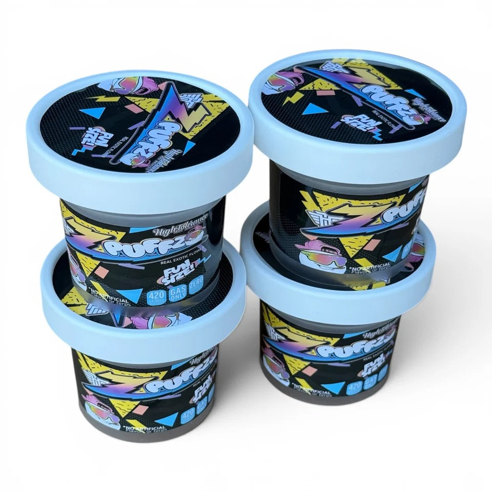 Z Puffz Ice Cream Jars Plastic Container 