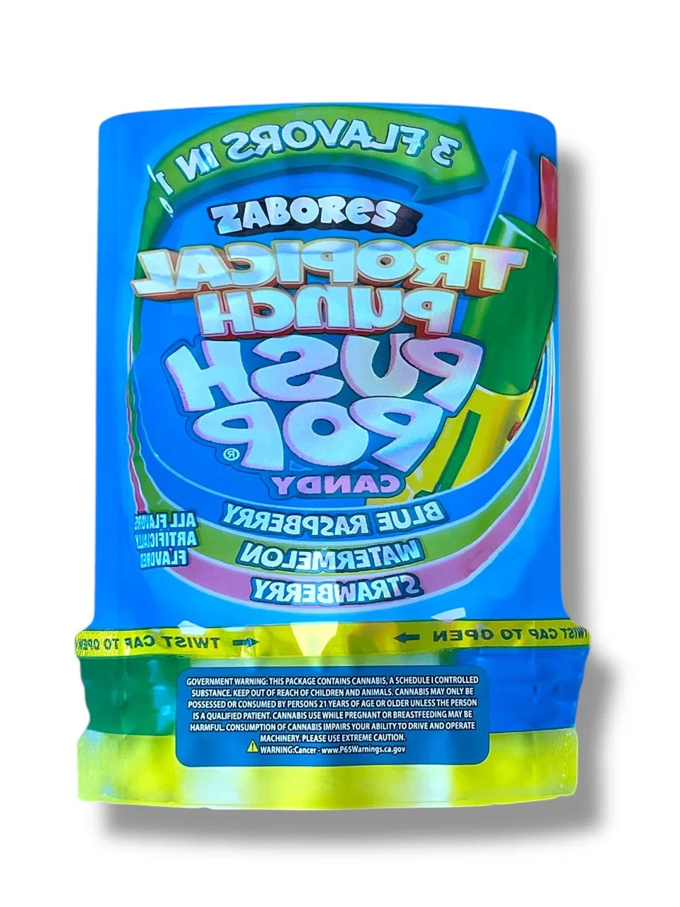 Zabores Tropical Punch Push Pop Mylar Bag 3.5 Grams