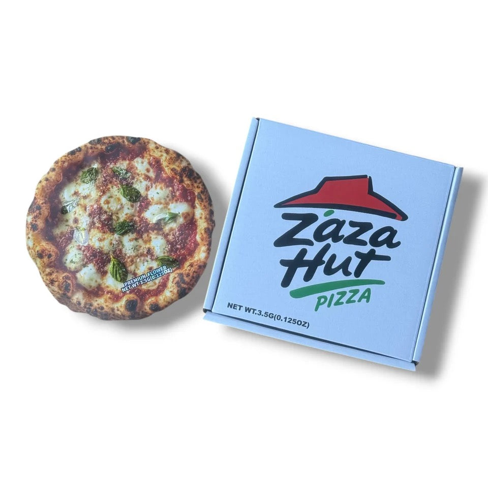 Zaza Hut Pizza Box Mylar Bag with Boxes 3.5 Grams