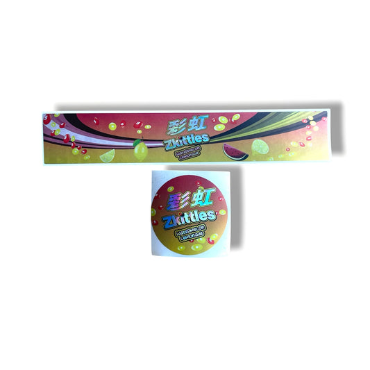 Zkittles Watermelon Lemonade  3.5g Glass Jar Holographic Labeling/Stickers Only