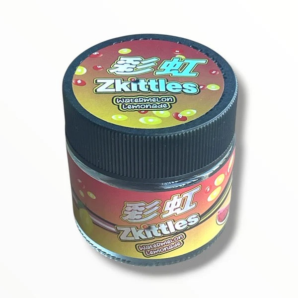 Zkittles Watermelon Lemonade 3.5g Glass Jars with Holographic Sticker Labels