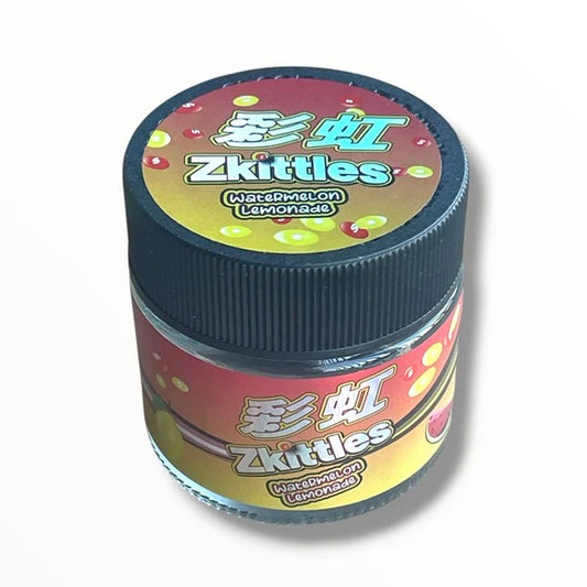 Zkittles Watermelon Lemonade 3.5g Glass Jars with Holographic Sticker Labels