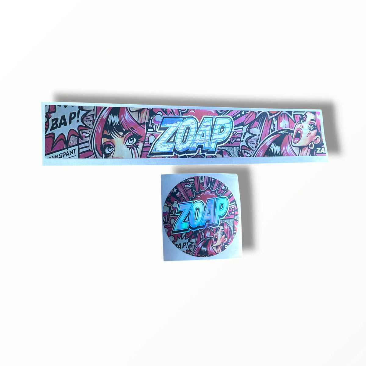 Zoap 3.5g Glass Jar Holographic Labeling/Stickers Only