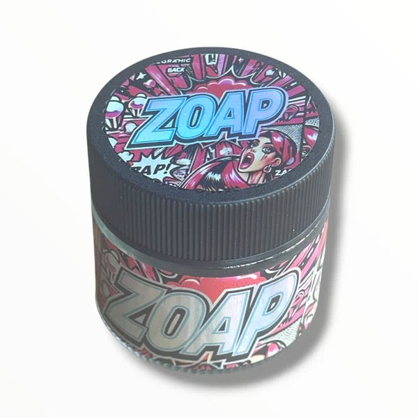 Zoap 3.5g Glass Jars with Holographic Sticker Labels
