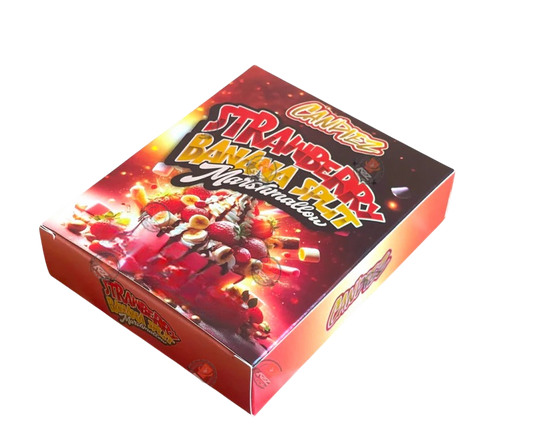 Best Budz Strawberry Banana Split Mylar Bags with Boxes 3.5g Box Packaging Holographic