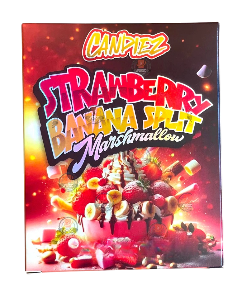 Best Budz Strawberry Banana Split Mylar Bags with Boxes 3.5g Box Packaging Holographic