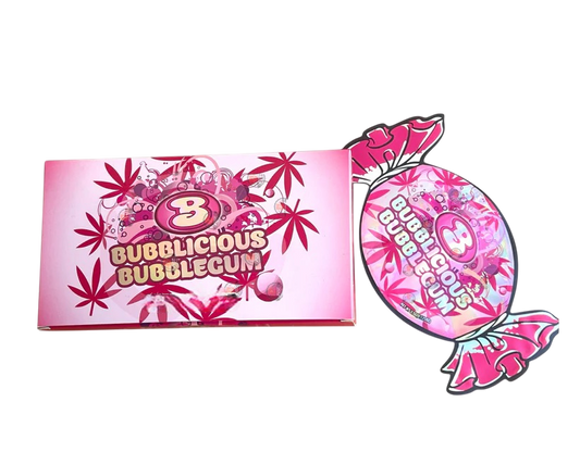 Bubblicious Bubblegum Mylar Bags with Boxes 3.5g Box Packaging Holographic